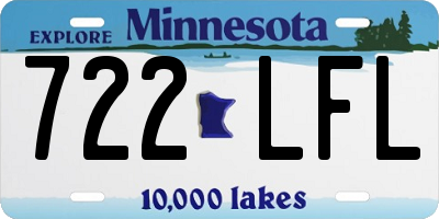 MN license plate 722LFL