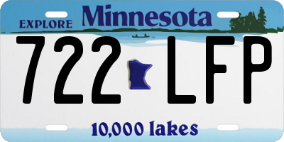 MN license plate 722LFP
