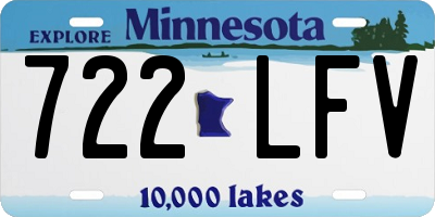 MN license plate 722LFV