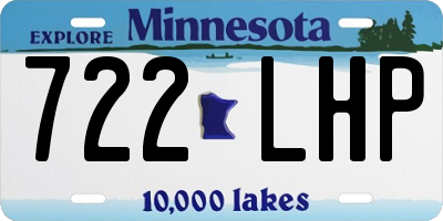 MN license plate 722LHP