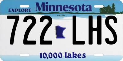 MN license plate 722LHS
