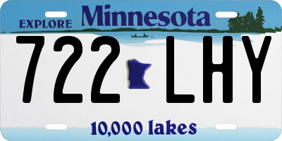 MN license plate 722LHY