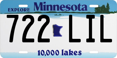 MN license plate 722LIL