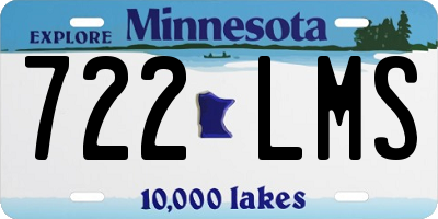 MN license plate 722LMS