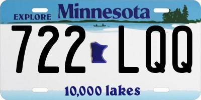 MN license plate 722LQQ