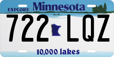 MN license plate 722LQZ