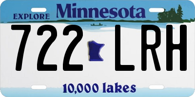MN license plate 722LRH