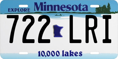 MN license plate 722LRI