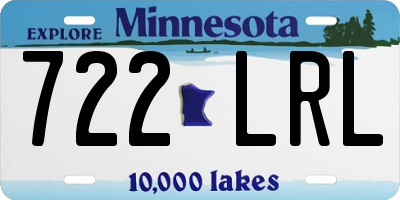 MN license plate 722LRL