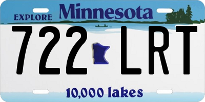MN license plate 722LRT