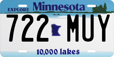 MN license plate 722MUY