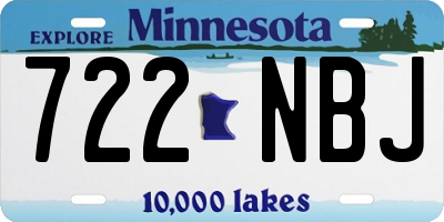 MN license plate 722NBJ