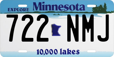 MN license plate 722NMJ
