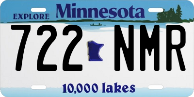 MN license plate 722NMR