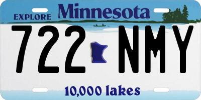 MN license plate 722NMY