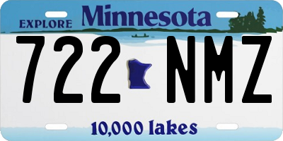 MN license plate 722NMZ