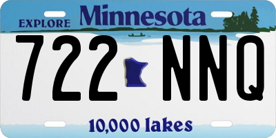 MN license plate 722NNQ