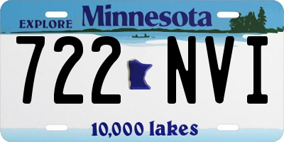 MN license plate 722NVI