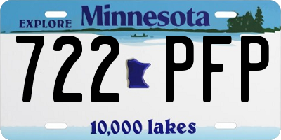 MN license plate 722PFP