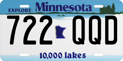 MN license plate 722QQD