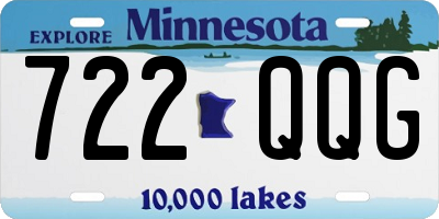 MN license plate 722QQG