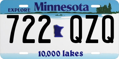 MN license plate 722QZQ