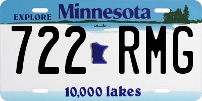 MN license plate 722RMG