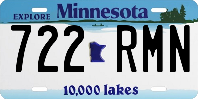 MN license plate 722RMN