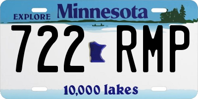 MN license plate 722RMP