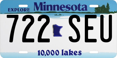 MN license plate 722SEU