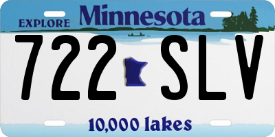 MN license plate 722SLV