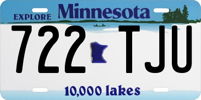 MN license plate 722TJU