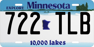 MN license plate 722TLB