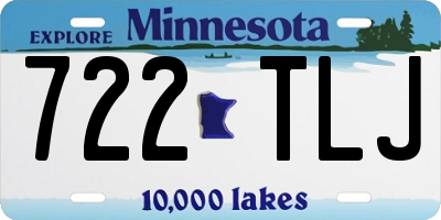 MN license plate 722TLJ