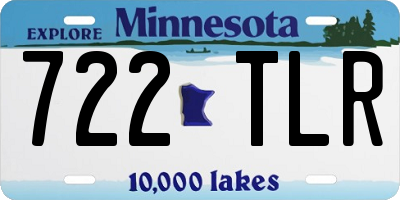 MN license plate 722TLR