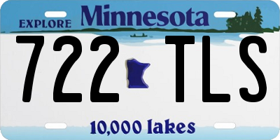MN license plate 722TLS
