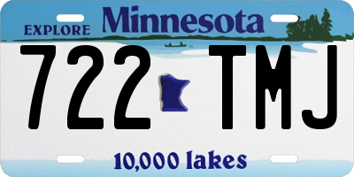 MN license plate 722TMJ