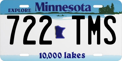 MN license plate 722TMS