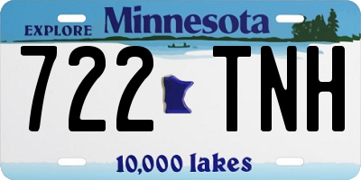 MN license plate 722TNH