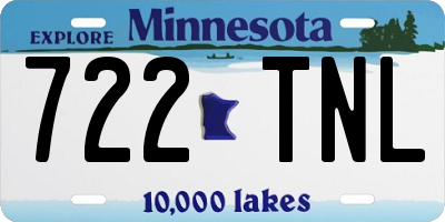 MN license plate 722TNL