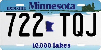 MN license plate 722TQJ