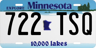 MN license plate 722TSQ