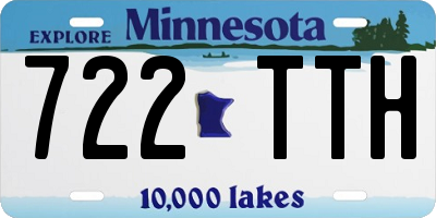 MN license plate 722TTH
