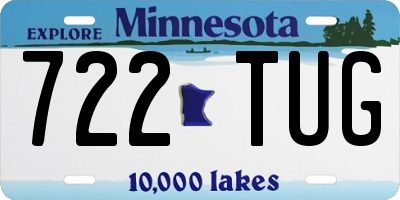 MN license plate 722TUG