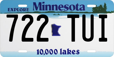MN license plate 722TUI