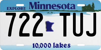 MN license plate 722TUJ