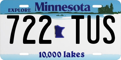 MN license plate 722TUS