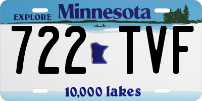 MN license plate 722TVF