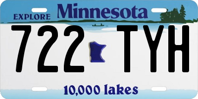 MN license plate 722TYH