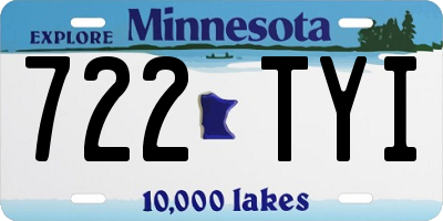 MN license plate 722TYI